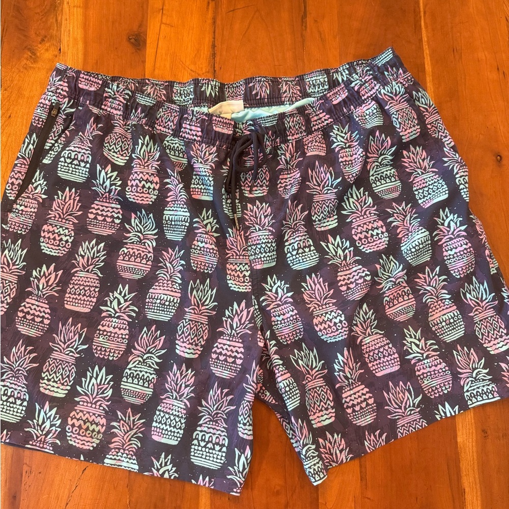 Tropical Print Men's Swim Shorts